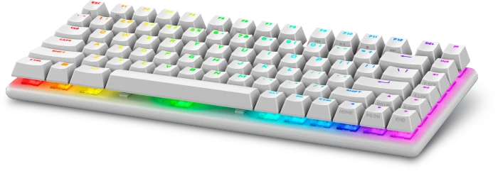 Dell Alienware Pro Wireless Gaming Keyboard, Lunar Light, 75%, LEDs RGB, hot-swap, Alienware Linear RED, USB/Bluetooth, US