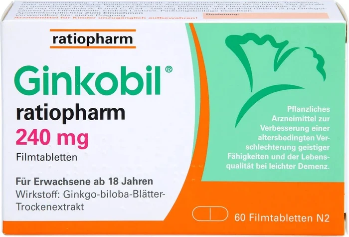 Ginkobil ratiopharm 240mg Filmtabletten, 60 Stück