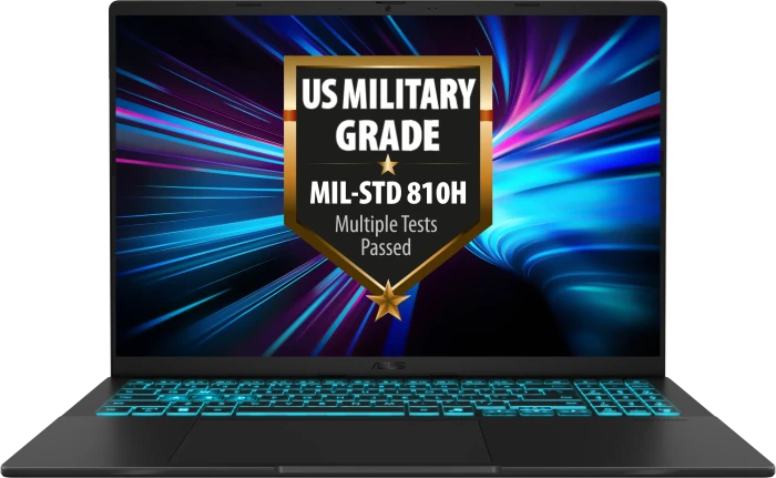 ASUS V16 V3607VH-RP010, schwarz, Core 7 240H, 16GB RAM, 1TB SSD, GeForce RTX 5050, DE