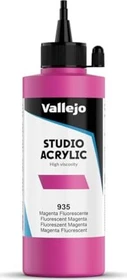 Vallejo Studio Acrylic fluorescent magenta, 200ml