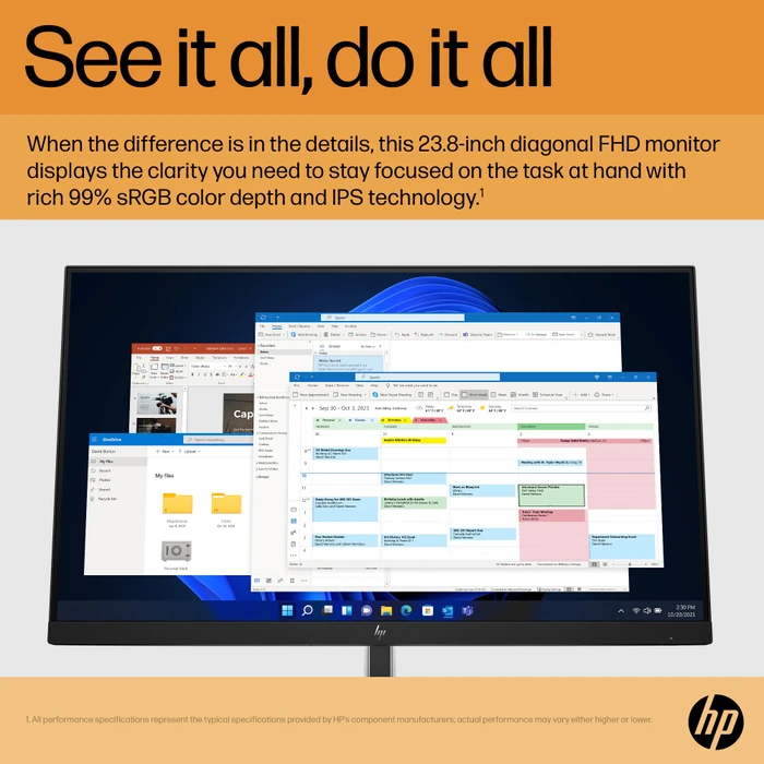 HP E24 G5, 3 Jahre Garantie, 23.8"