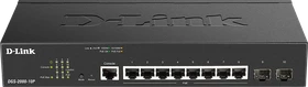 D-Link DGS-2000 Desktop Gigabit Managed Switch, 8x RJ-45, 2x SFP, 65W PoE+ (DGS-2000-10P)