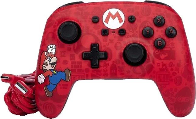 PowerA Enhanced Wireless Controller Here We Go Mario (Switch)