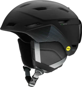 Smith Mission MIPS Helm matte black stripes