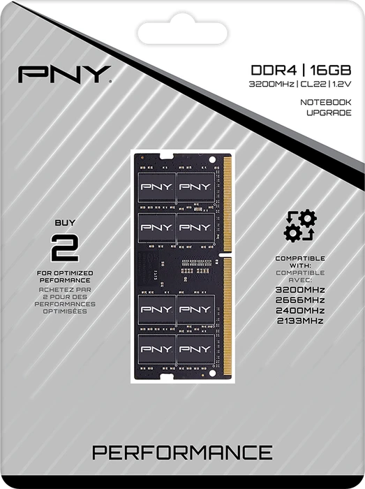 PNY Performance SO-DIMM 16GB, DDR4-3200, CL22-22-22-52, tray