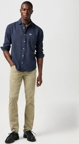 Wrangler Regular 1 Pocket Hemd langarm dark navy (Herren)