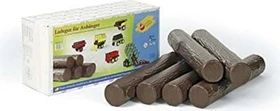 rolly toys rollyRundhölzer 6 Stück braun