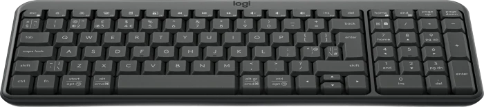 Logitech K250 Compact Wireless Keyboard, Graphite, Bluetooth, UK