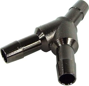 Aquatuning Schlauchverbinder Y 8mm, messing, black nickel