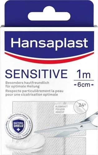 Hansaplast Sensitive, 6cm x 1m, 1 Stück