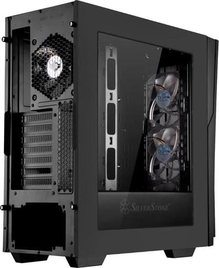 SilverStone Redline Series RL06 PRO schwarz/rot, Acrylfenster