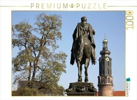 Calvendo Carl-August-Denkmal und Schloßturm in Weimar