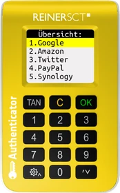 Reiner SCT Authenticator, Zwei-Faktor Authentifikation, gelb