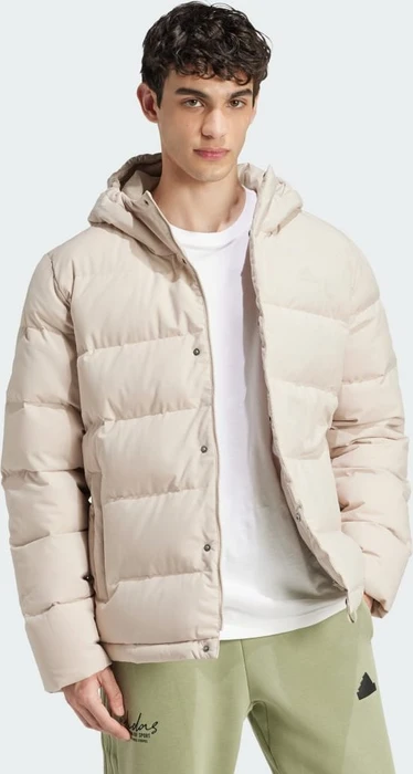 adidas Helionic Hooded Daunen Jacke wonder beige (Herren)