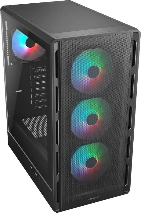 Cougar Airface Pure RGB, schwarz, Glasfenster