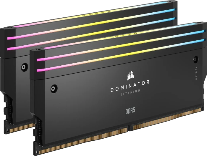 Corsair Dominator Titanium RGB schwarz UDIMM 64GB Kit, DDR5-6000, CL30-36-36-76
