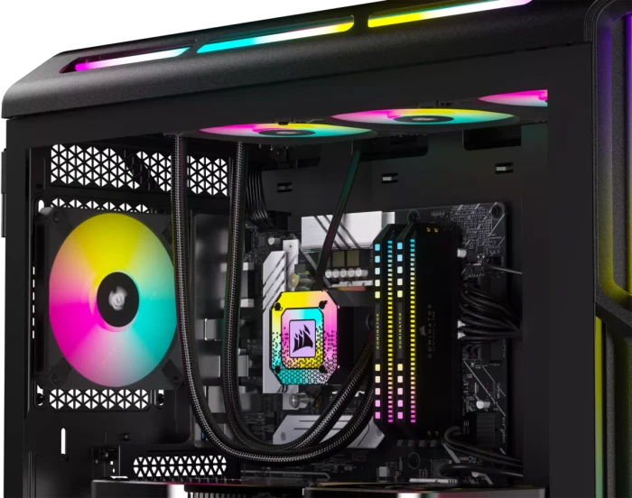 Corsair AF Series iCUE AF120 RGB Slim Twin Pack, schwarz, 120mm, 2er-Pack