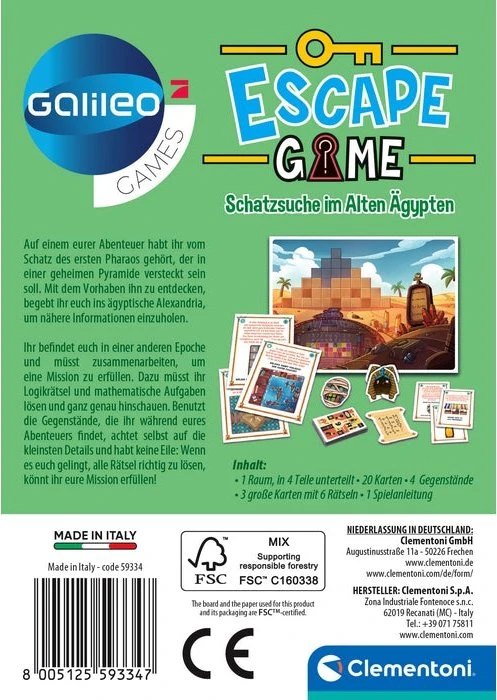 Escape Game Schatzsuche im Alten Ägypten