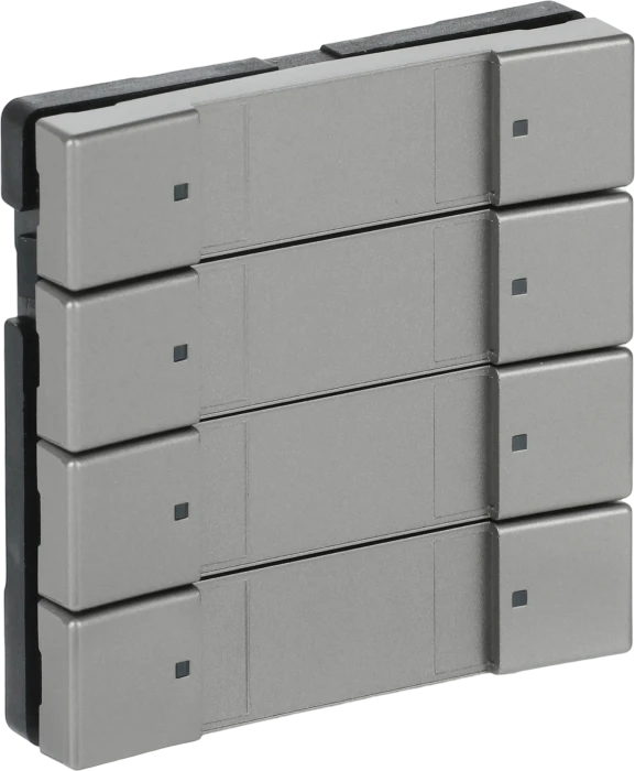 Busch-Jaeger Bedienelement 4/8-fach, Plattform 63, edelstahl