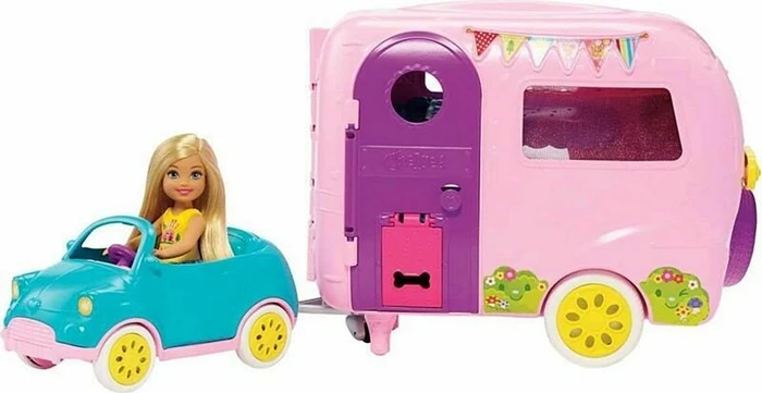 Mattel Barbie - Club Chelsea Camper und Puppe Spielset