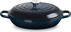 Le Creuset Gourmet-Profitopf Bräter aus Gusseisen rund 30cm 3.5l nuit