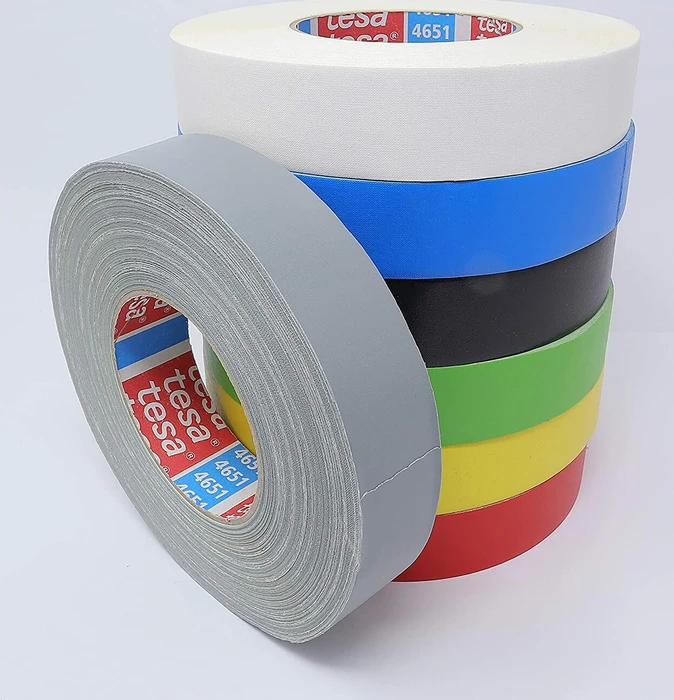 tesa tesaband 4651 Premium grau, Gewebeband, 19mm/50m, 1 Stück