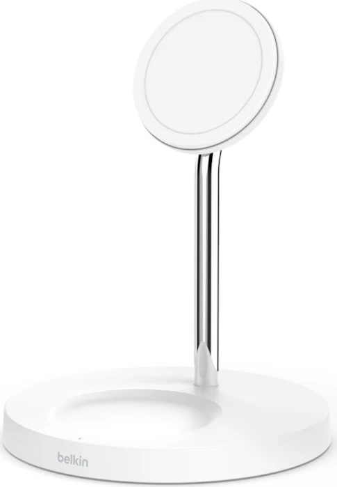 Belkin BoostCharge Pro 2-in-1 Wireless Charger Stand mit MagSafe weiß