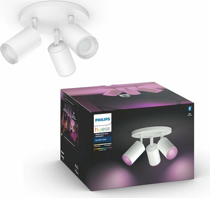 Philips Hue White and Color Ambiance Fugato Spot 3-flammig weiß