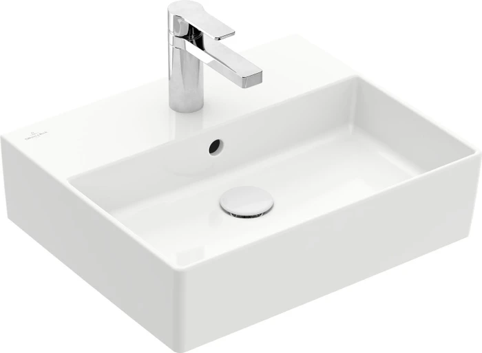 Villeroy & Boch Memento 2.0 Handwaschbecken 50x42x14cm, mit Überlauf, weiß alpin ceramicplus
