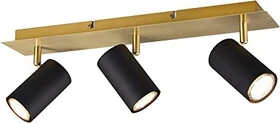 Trio Marley Spot 3-flammig schwarz/gold