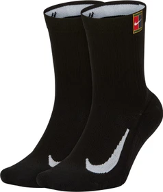 Nike Court Multiplier Cushioned Crew Tennissocken schwarz, 2 Paare