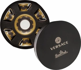 Rosenthal Versace I love Baroque Teetasse mit Untertasse 220ml nero, 12-tlg.