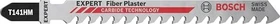 Bosch Professional EXPERT T141HM Carbid Fiber Plaster Stichsägeblatt, 100mm, 10 Stück