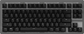 Wooting 80HE, Ghost, grau/transluzent, LEDs RGB, Lekker V2 L60 Linear, USB, US (WK5-US2-L60-SMBK1)