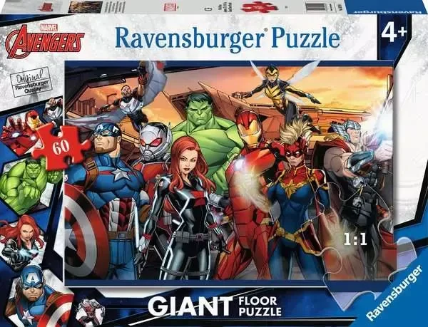 Ravensburger Die stärksten Helden aller Zeiten Riesen-Bodenpuzzle