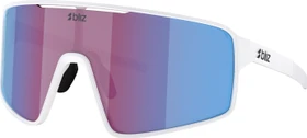 Bliz P001 matte white/rose-violet blue mirror