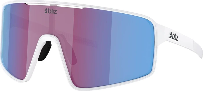 Bliz P001 matte white/rose-violet blue mirror