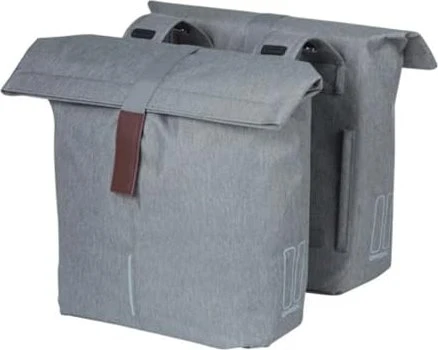 Basil City Doppeltasche Gepäcktasche grey melee