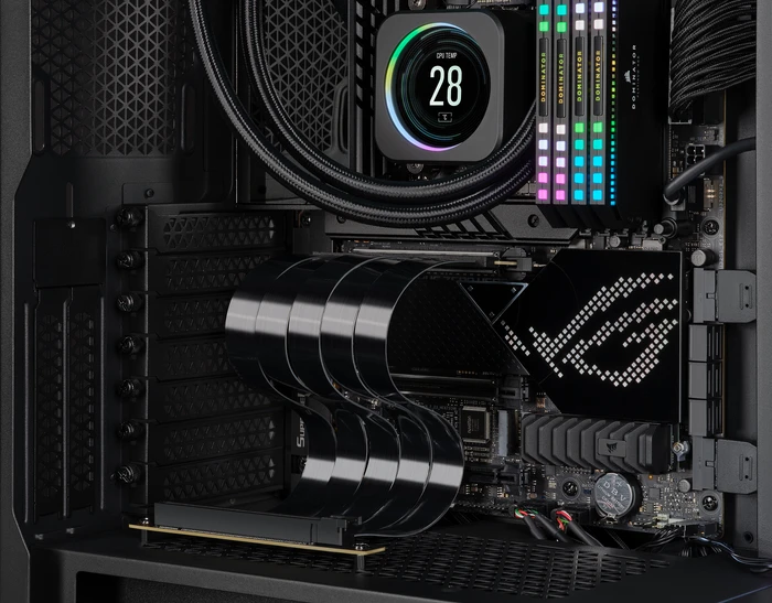 Corsair Premium Extension Cable, gewinkelt, PCIe 4.0, 300mm