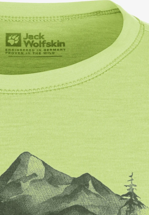 Jack Wolfskin Hiking Graphic Funktionsshirt kurzarm cool matcha (Junior)