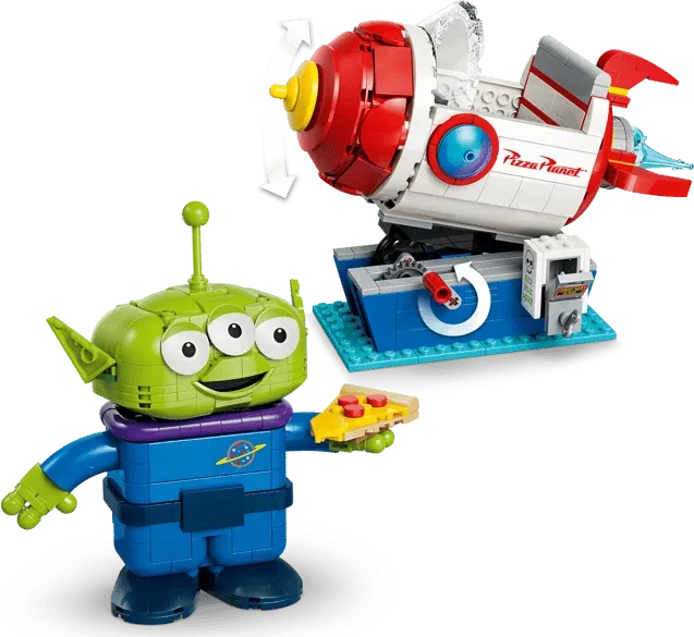 LEGO Disney - Alien mit Pizza Planet Raketenfahrt