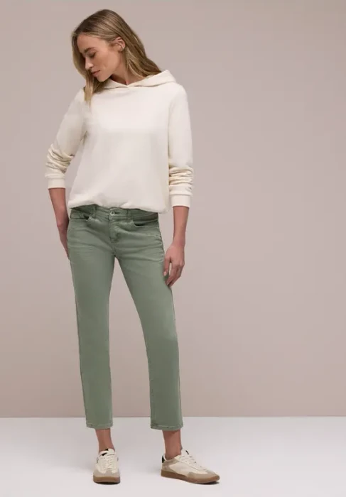 Street One Tilly Jeans sage green washed (Damen)