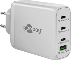 Wentronic Goobay USB-C PD GaN Multiport-Schnellladegerät (100W) weiß