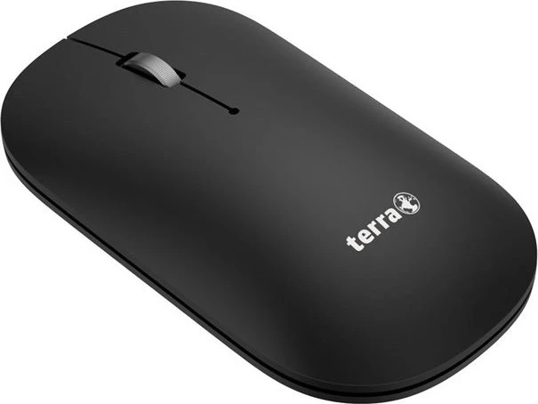 Wortmann Terra NBM1000S Wireless BT Mouse schwarz, USB/Bluetooth