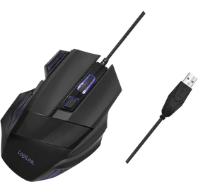 LogiLink Gaming Mouse, schwarz, USB (ID0202)