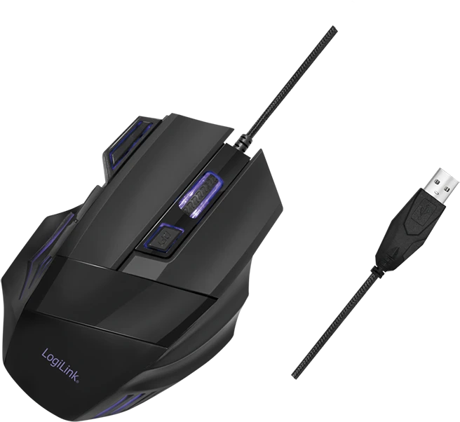 LogiLink Gaming Mouse, schwarz, USB