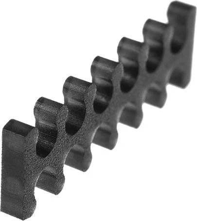 Alphacool Eiskamm X12 Kabelkamm 3mm, schwarz, 4er-Pack