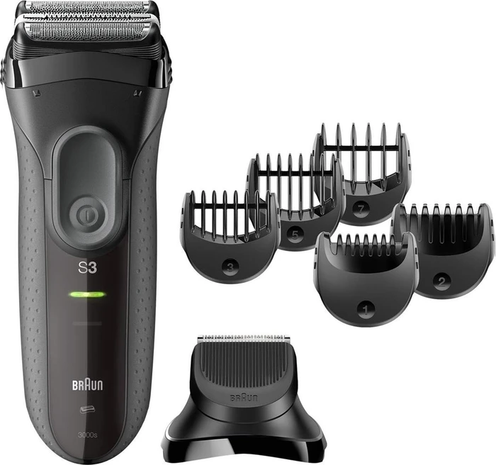 Braun Series 3 3000BT mit Präzisionstrimmer grau