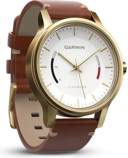 Garmin vivomove Premium Aktivitäts-Tracker gold/braun