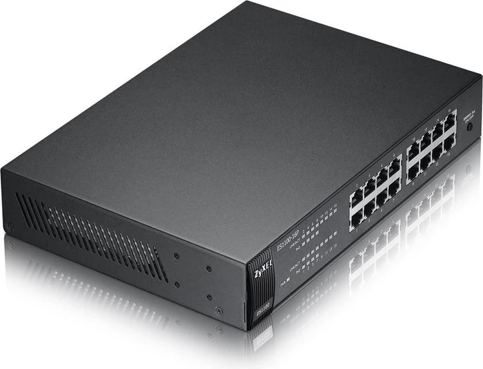 Zyxel ES1100 Desktop Switch, 16x RJ-45, PoE